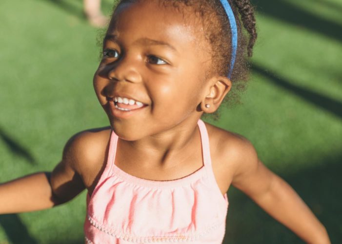 girl smiling