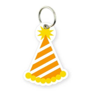 party hat keychain