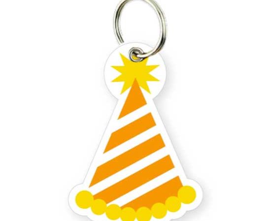 party hat keychain